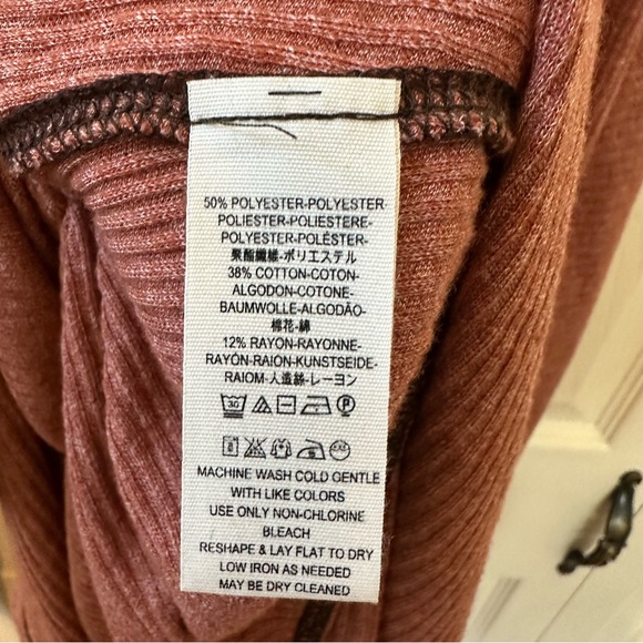 Free People We The Free Londontown Thermal Long Sleeve Tee Womens Size Medium - Picture 4 of 12